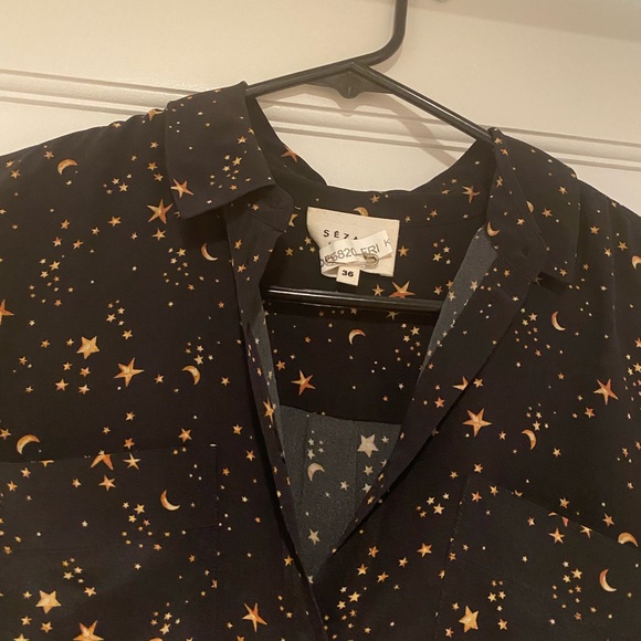 Sezane Boy Shirt in Stars and Moon Print - Picture 5 of 11